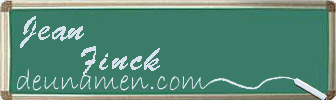 Jean Finck Visitenkarte